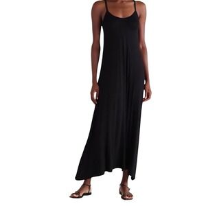 Loveappella Black Spaghetti Strap Maxi Dress Small Relaxed Boho